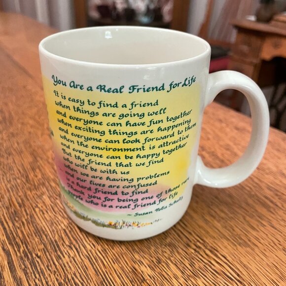 "You Are a Real Friend For Life" Coffee Cup Mug by Blue Mountain Arts - Picture 1 of 5